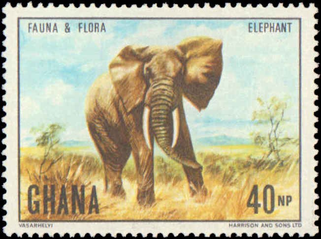 Ghana #402-405, Complete Set(4), 1970, Animals, Flowers, Never Hinged