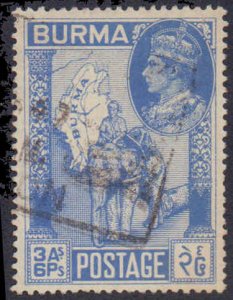 Burma #66-69, Complete Set(4), 1946, Military Related, Used