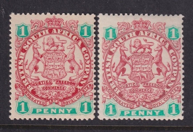 Rhodesia, Scott 27-27a (SG 29, 42), MLH