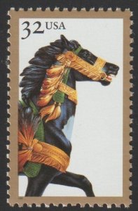 SC# 2977 - (32c) - Carousel Horses - MNH Single
