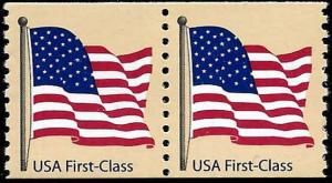 Sc 4131  (41¢) Non-denominational Flag, Coil Pair, MNH