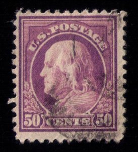US Sc #517 Used 50c Red Violet1918 VF