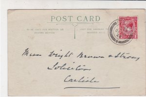 England 1922 Cowes Cancel Thank You One Penny Stamp Card to Carlisle Ref 34923