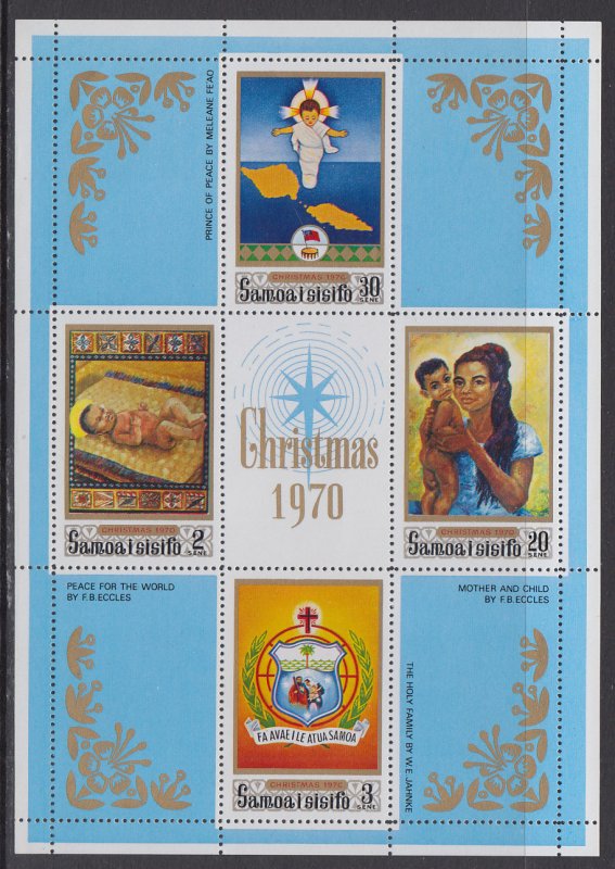 Samoa 336a Christmas Souvenir Sheet MNH VF