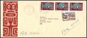 French Polynesia to Chicago,IL 1970 Cover