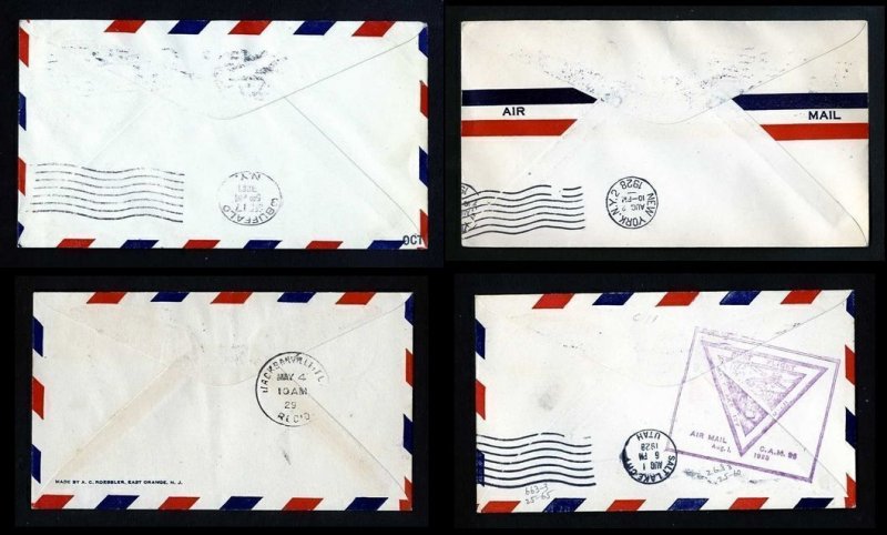 Lot of 16 different First Flight covers dated 1926 to 1929