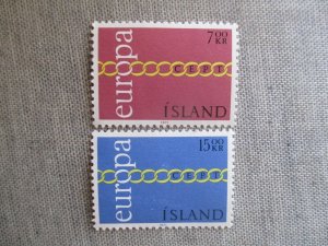 Icsland, Scott# 429-430, MNH
