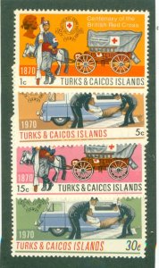 TURKS _ CAICOS 209-212 MH CV $1.25 BIN $0.55