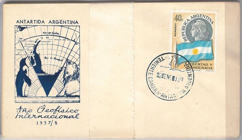 43254  ARGENTINA -  POSTAL HISTORY -  SET of 8 COVERS    ANTARCTIC POLAR   1959 