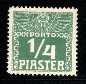 Austria Turkey 1908  Scott #J6a MH