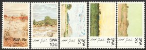 1973 South West Africa SWA Landscapes set Sc# 338 / 342 MVLH CV: $7.50