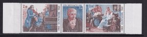 Monaco   #1275-1277a  MNH   1981  Mozart  strip of three