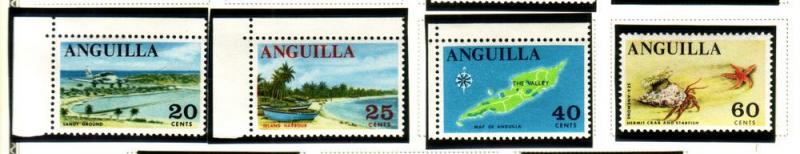 Anguilla #25-28 (M)  CV $8.40