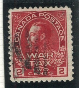 CANADA; 1915 early GV WAR TAX issue Type III, used Shade of 2c. value