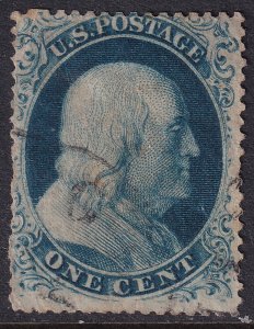 #22 Used, Fine, Nibbed perf at left, crease (CV $475 - ID39758) - Joseph Luft