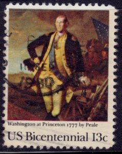 United States, 1977, Washington at Princeton, 13c, sc#1704, used