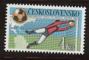 Czechoslovakia Scott 2607 MNH** Soccer stamp