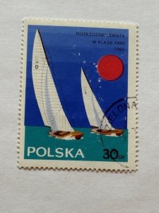 Poland – 1965 – Single “Ship” Stamp – SC# 1324 – CTO