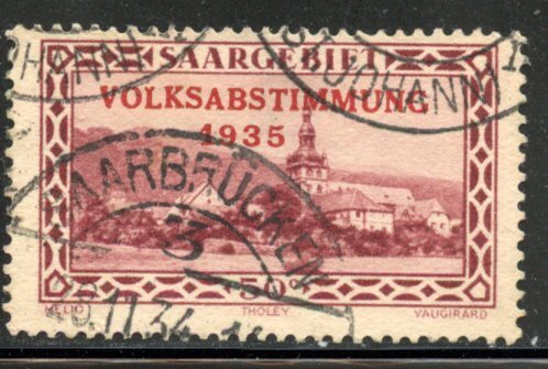 Saar # 145, Used. CV $ 1.40