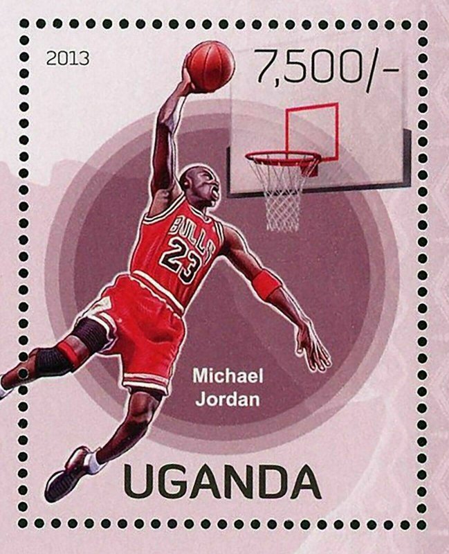 Basketball Players Stamp Michael Jordan African American S/S MNH #3089 / Bl.430 