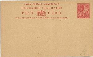 LIONS : POSTAL STATIONERY: BARBADOS - HIGGINGS & G #12