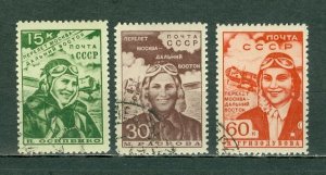 RUSSIA 1939  WAR-AIR  #718-720 SET USED...$13.00