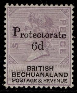 BECHUANALAND PROTECTORATE QV SG45, 6d on 6d lilac & black, M MINT. Cat £120.