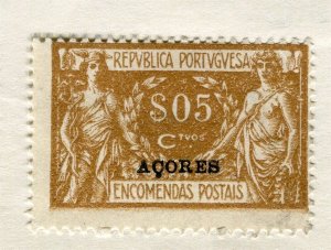 PORTUGAL AZORES; 1920s early Postage Due issue Mint hinged 5c. value