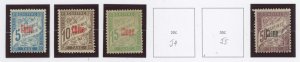 France/China/Canton #J1-J3/J6 Unused Single