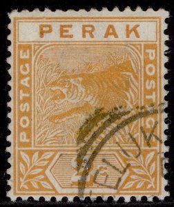 MALAYSIA - Perak QV SG63, 2c orange, FINE USED. Cat £14.