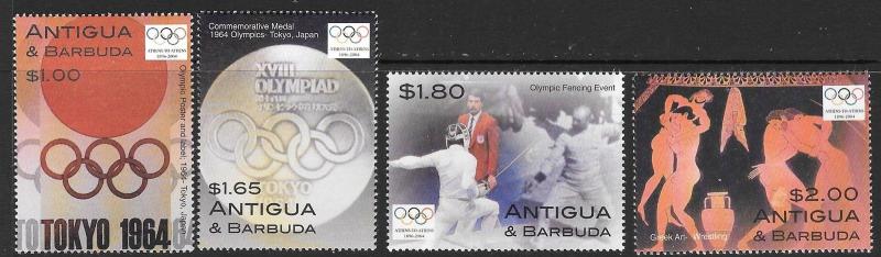 ANTIGUA SG3834/7 2004 OLYMPIC GAMES  MNH 