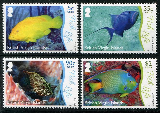 HERRICKSTAMP NEW ISSUES VIRGIN ISLANDS Underwater Life Part 2 - Fish