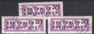 GERMANY DDR SC# O36 USED 70pf 1959 OFFICIAL  SEE SCAN