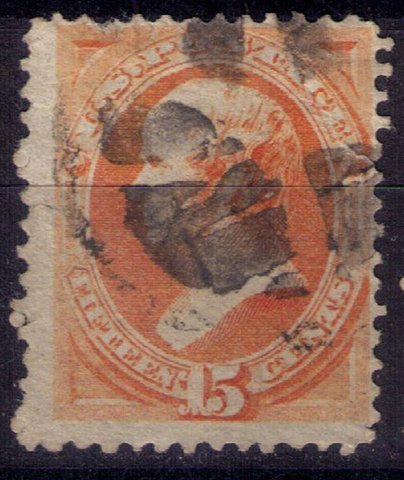 US Scott #152 Used Bright Orange 15c F-VF