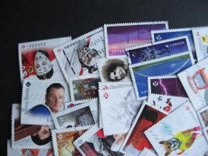 Canada 50 different U 2015 stamps includes Dino tag varieties, mixed condition.
