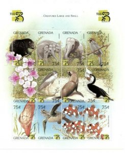 Grenada - 1999 - Animals Australia - Sheet Of 12 - MNH