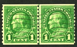 U.S. #597 USED PAIR