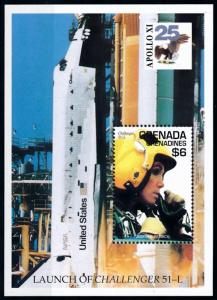 [78623] Grenada Grenadines 1994 Space Travel Weltraum Challenger 51-L Sheet MNH