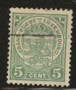 Luxembourg Scott 78 used 1905 5c