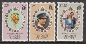 Pitcairn Islands 206-208 MNH VF