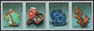 SC#2700-03 29¢ Minerals Strip of Four (1992) MNH