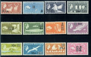 P3129 - SOUTH GEORGIA, MICHEL 59/70 COMPLETE SET, IN MNH CONDITION-