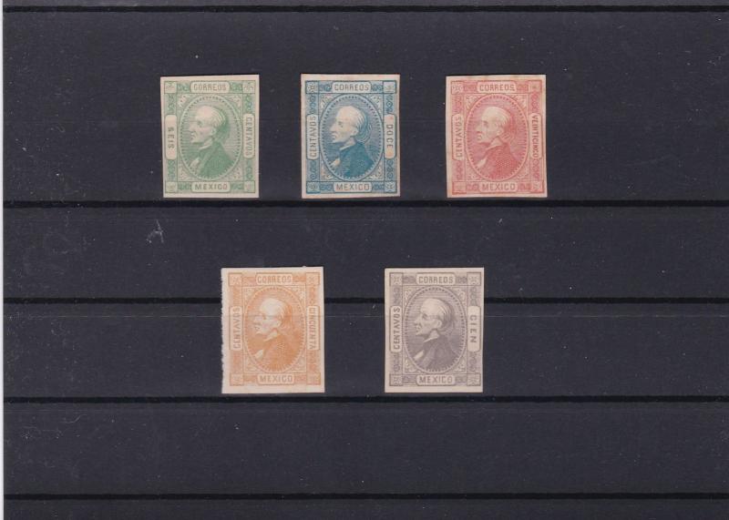 mexico  mounted mint imperf stamps  ref r12764