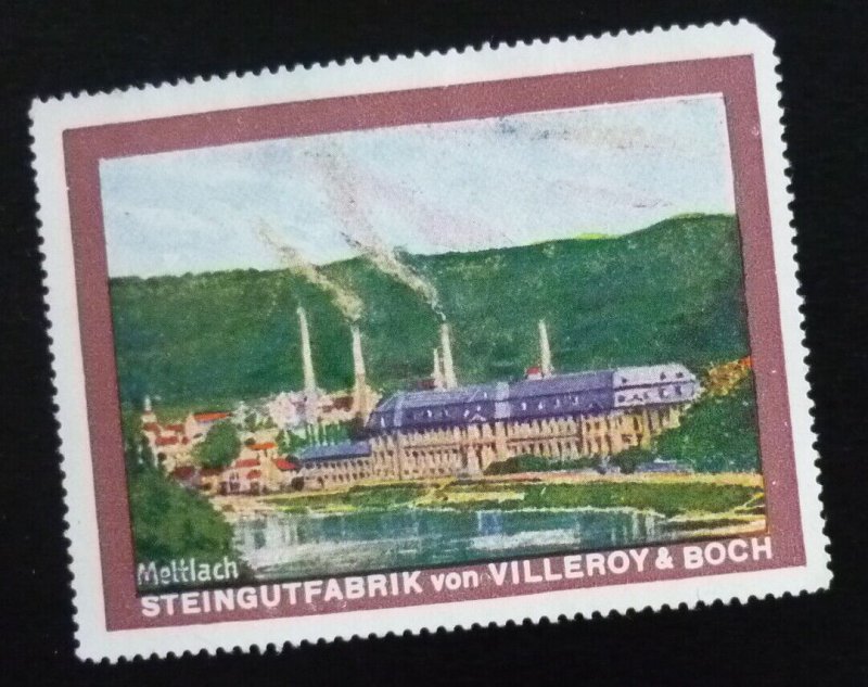 Poster Stamp Cinderella Vignette - US Austria Germany Earthenware Factory O60 