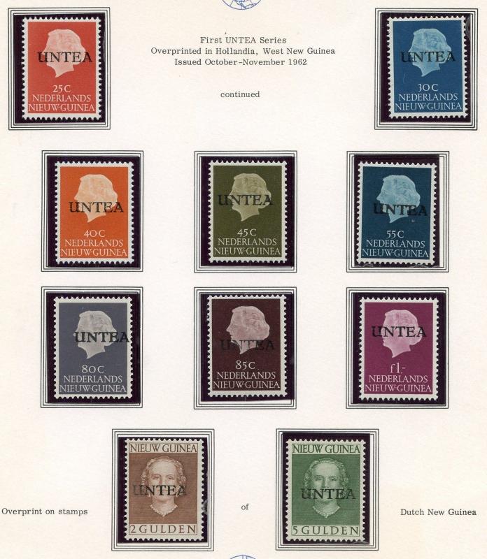 UNITED NATIONS UNTEA SET MINT NEVER HINGED COMPLETE AS SHOWN