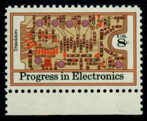 Scott 1501   8¢ Progress in Electronics Single, MNH
