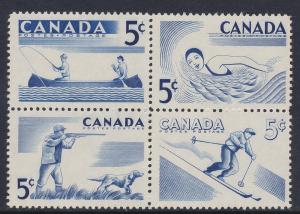 Canada 1957 Outdoor Recreation Scott (368a) MNH