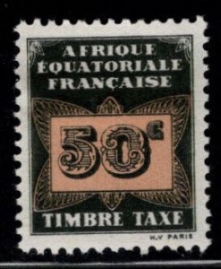 French Equatorial Africa Scott J7 MH* 1937 Postage due