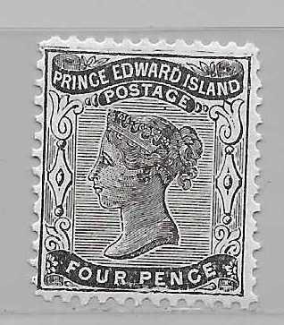 Prince Edward Island 9 4p Victoria single MLH