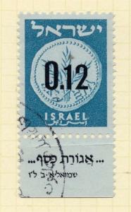 Israel 1960 Early Issue Fine Used 12pr. Surcharged 174975